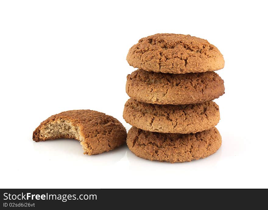 Cookies isolated on white background