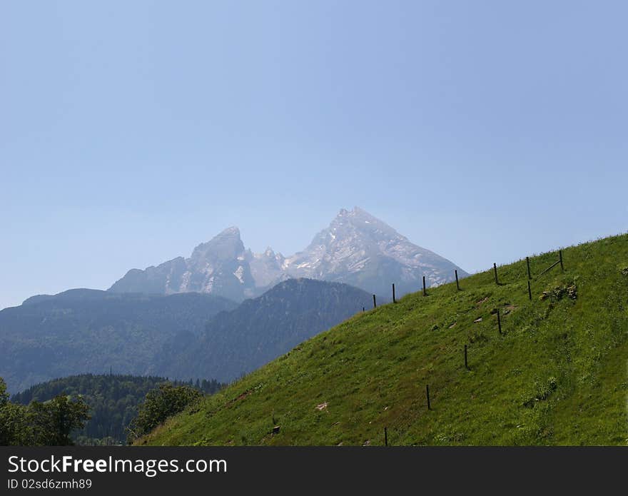 Mt. Watzmann in the Berchtesgaden Alps, Germany