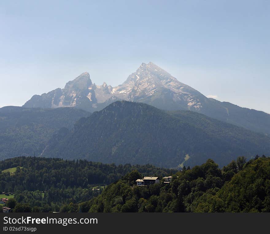 Mt. Watzmann in the Berchtesgaden Alps, Germany