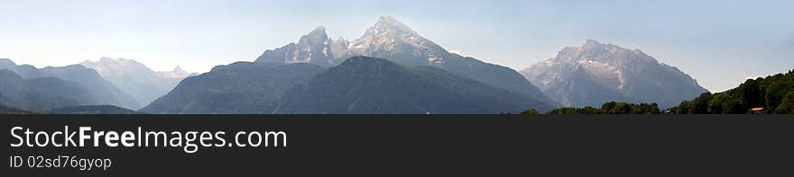 Mt. Watzmann, Panoramic Picture