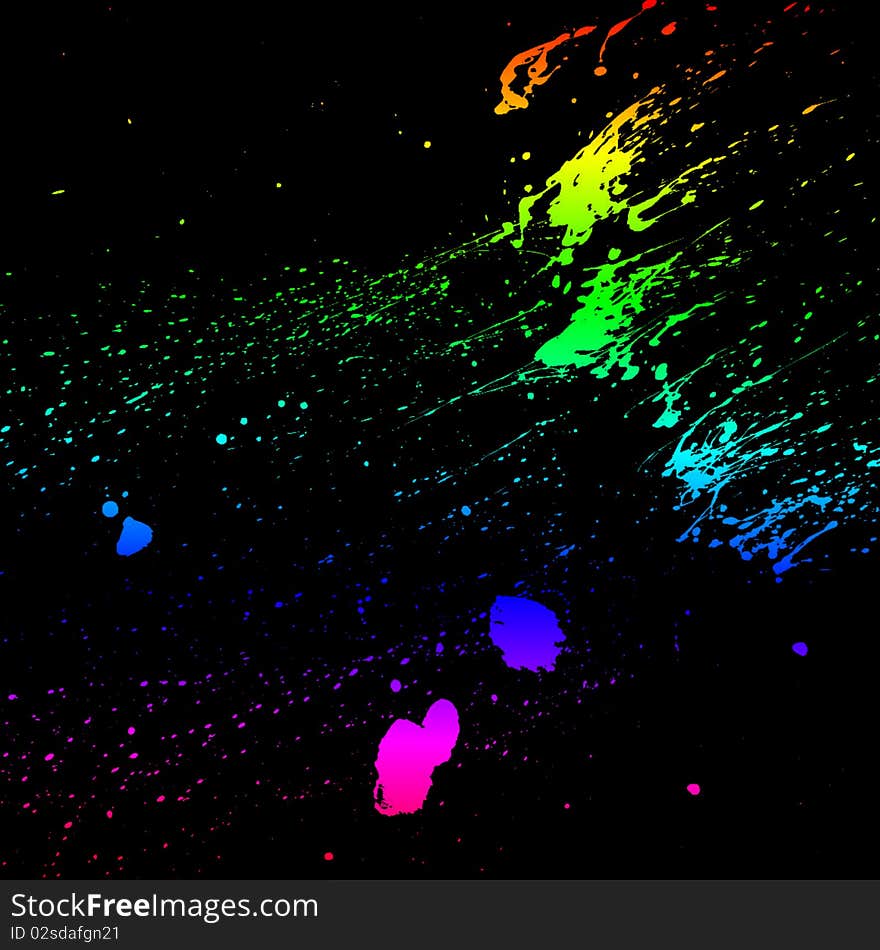 Paint splats