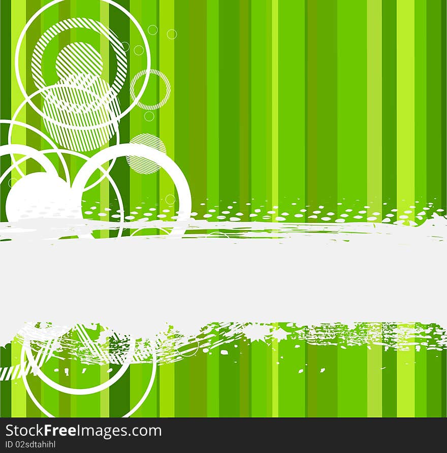 Stylish green banner. Vector illustration