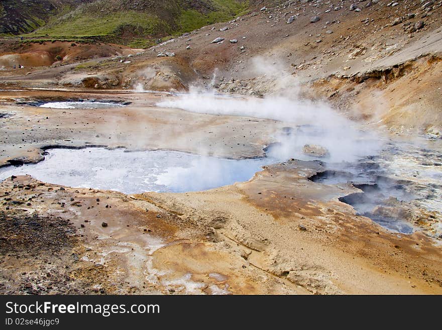 Geothermal Area, Colorful Landscape - Iceland