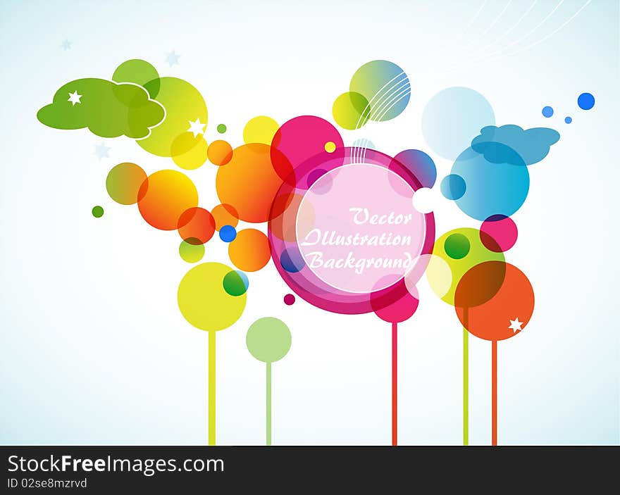 Abstract background with place for text. Vector art