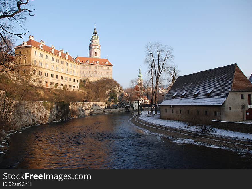 Cityscape of old Prague