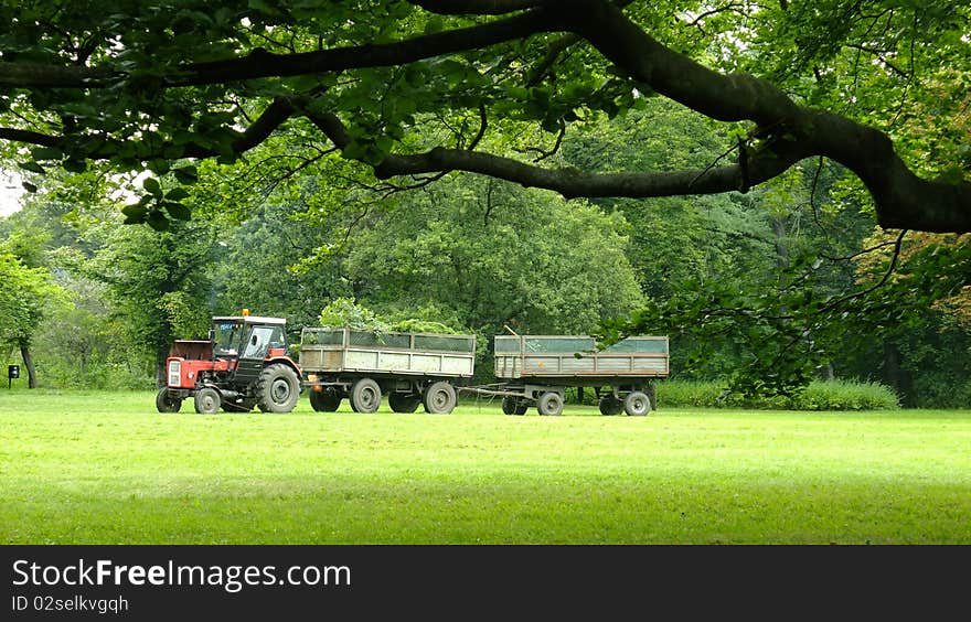 Field works in spring time