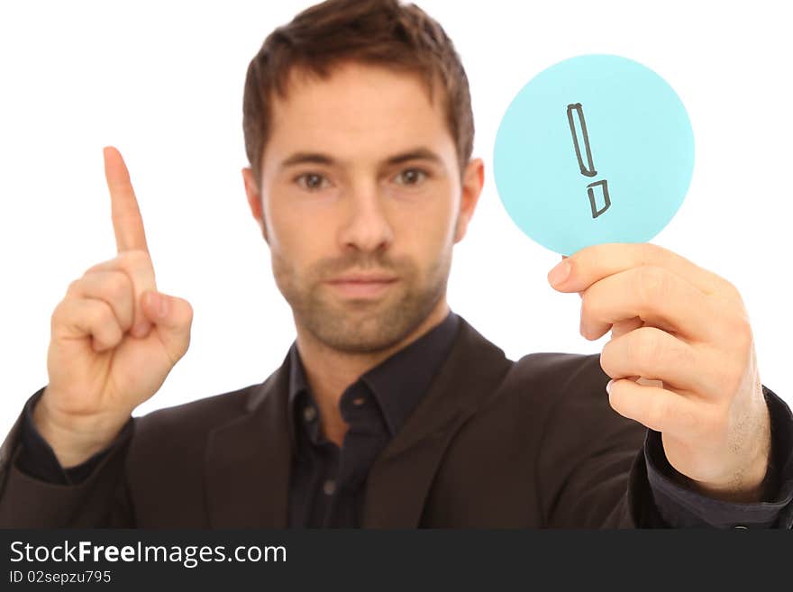 Young Man Holding A Plate