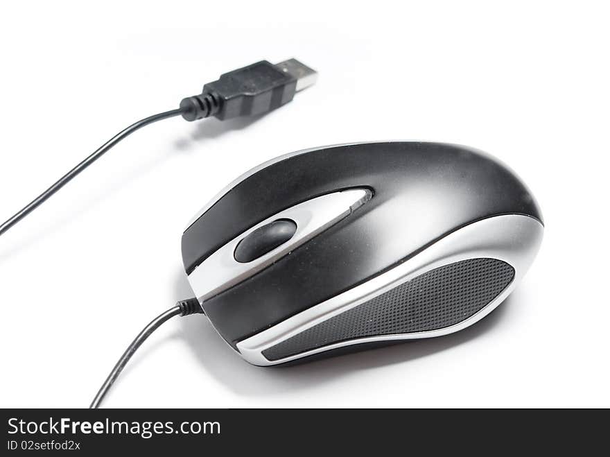 Computer mouse isolated