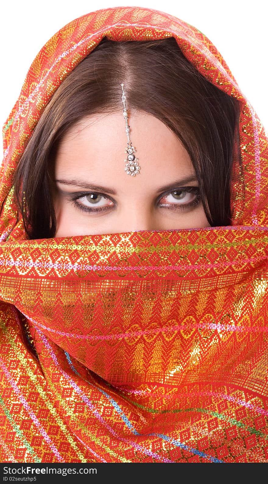 Portrait of indian woman in studio