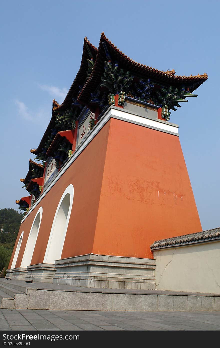 Lingshan Temple in Xinyang China