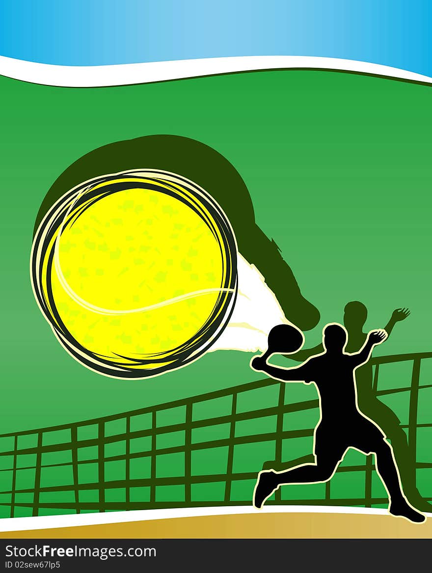 Abstract tennis background.