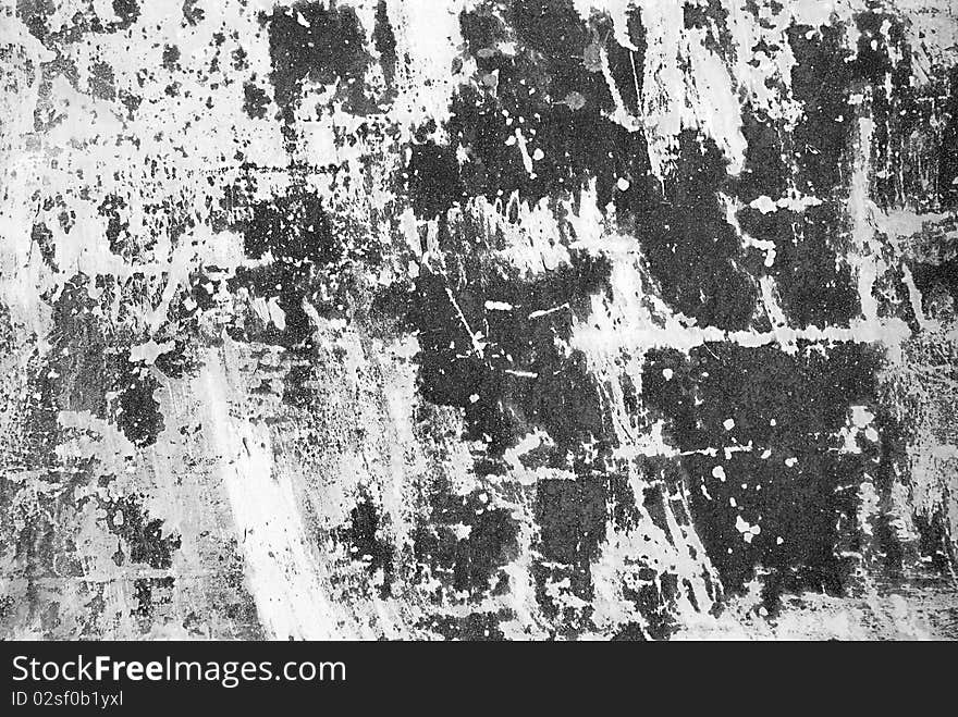 Monochrome aged metal texture, abstract background