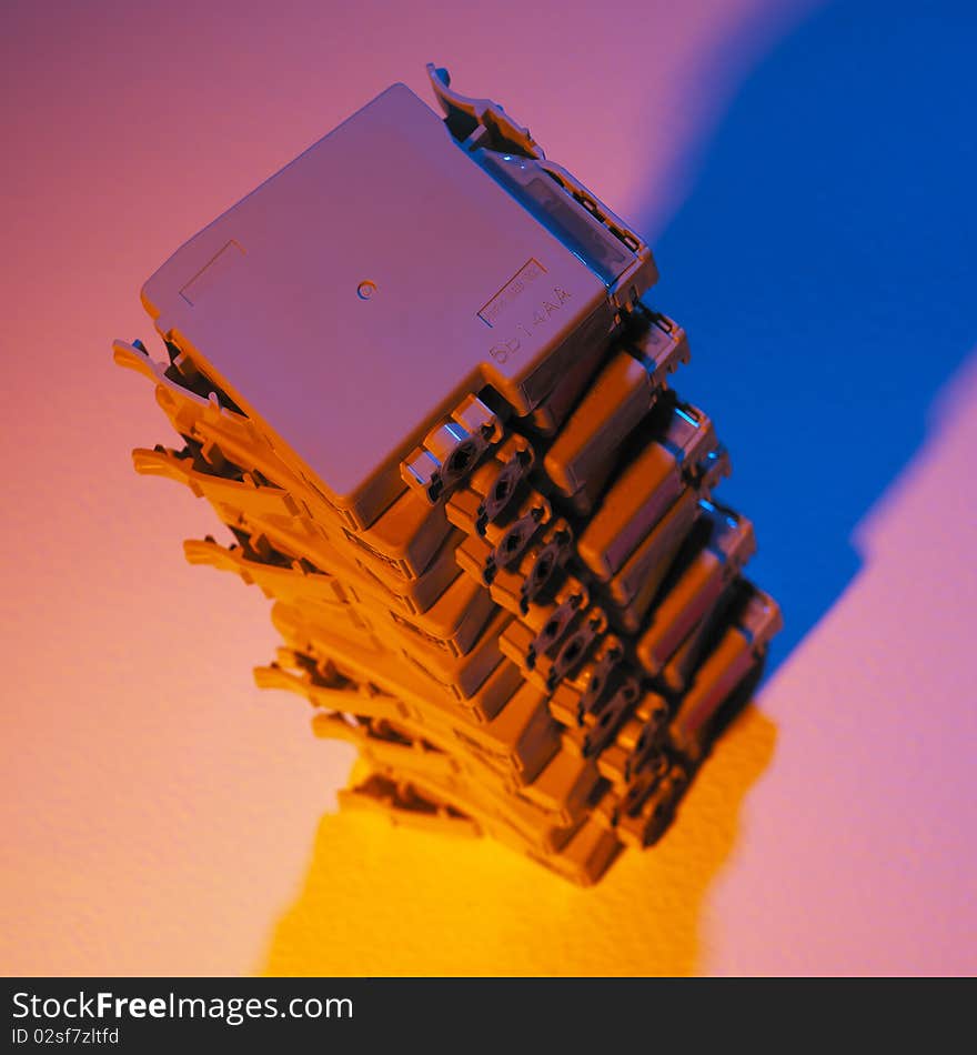 Pile of printer inkjet cartridges