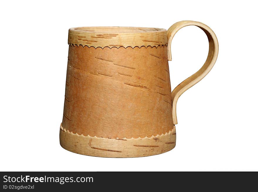 Mug from a bark of a birch