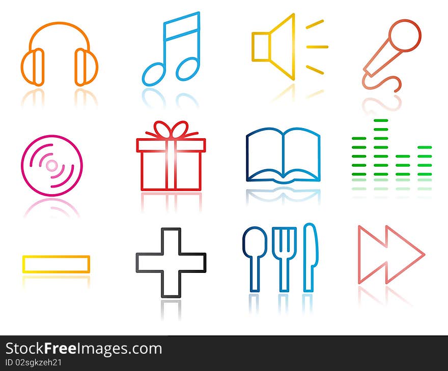 Set of business related vector icons