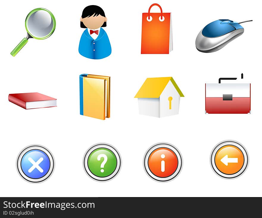 Set Of Business Related Vector Icons