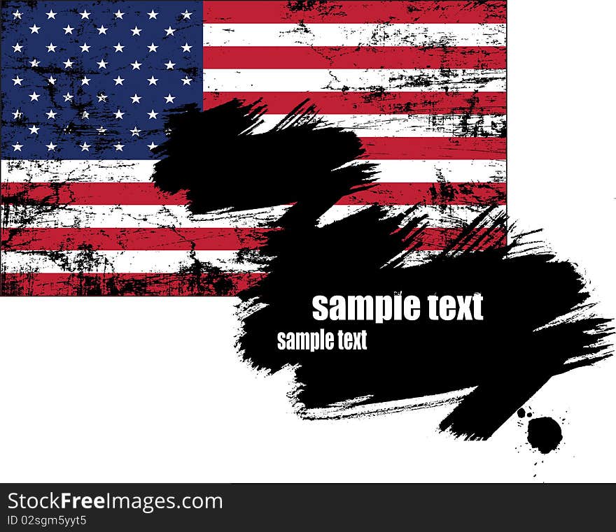 U.s.a flag   vector