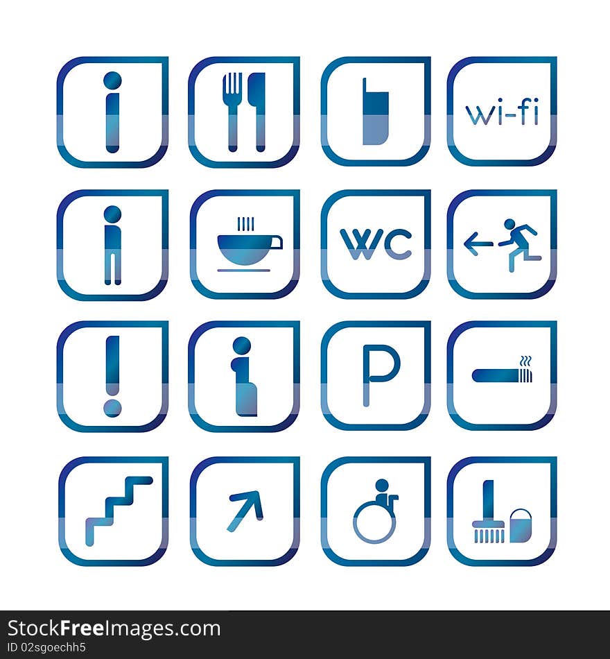 Pictogram´s for houses or commercial centers