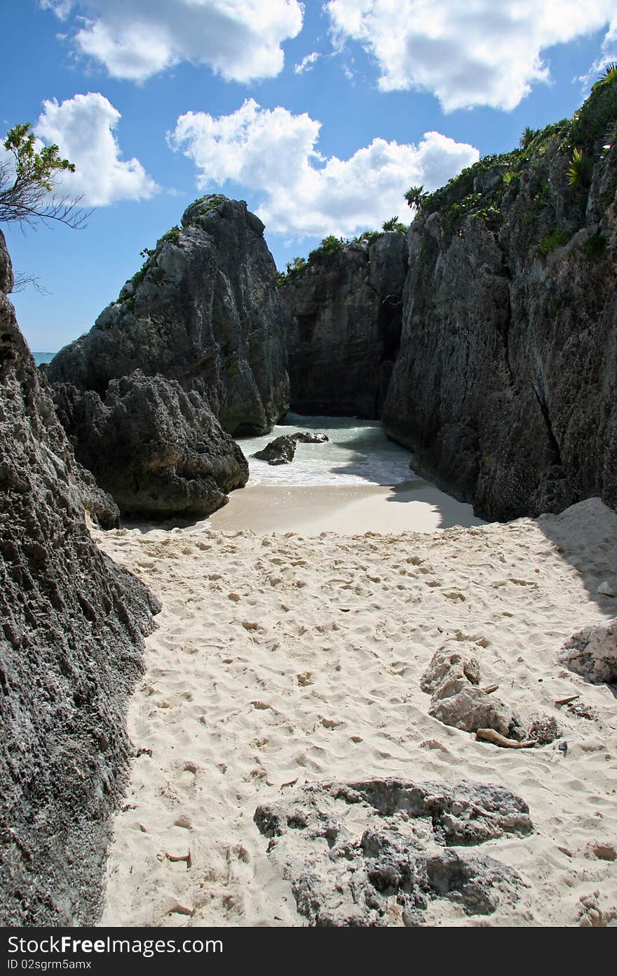 The Beach of Tulum. Mexico. The Beach of Tulum. Mexico