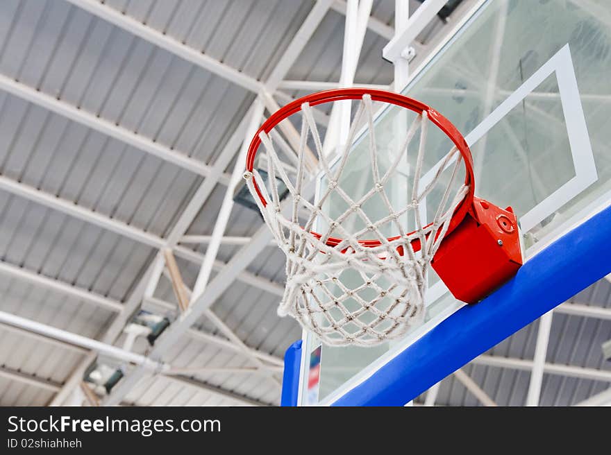 Basketball field on a playground. Basketball field on a playground