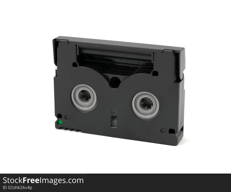 Mini DV Cassettes isolated against a white background