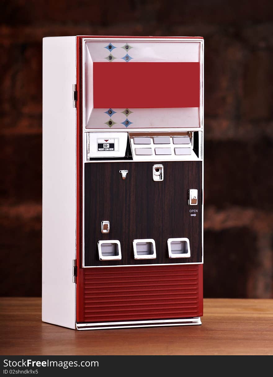 Vintage toy soda machine