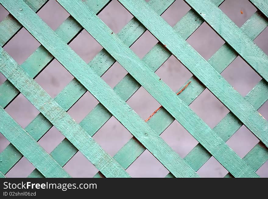 Green Wooden lattice for background