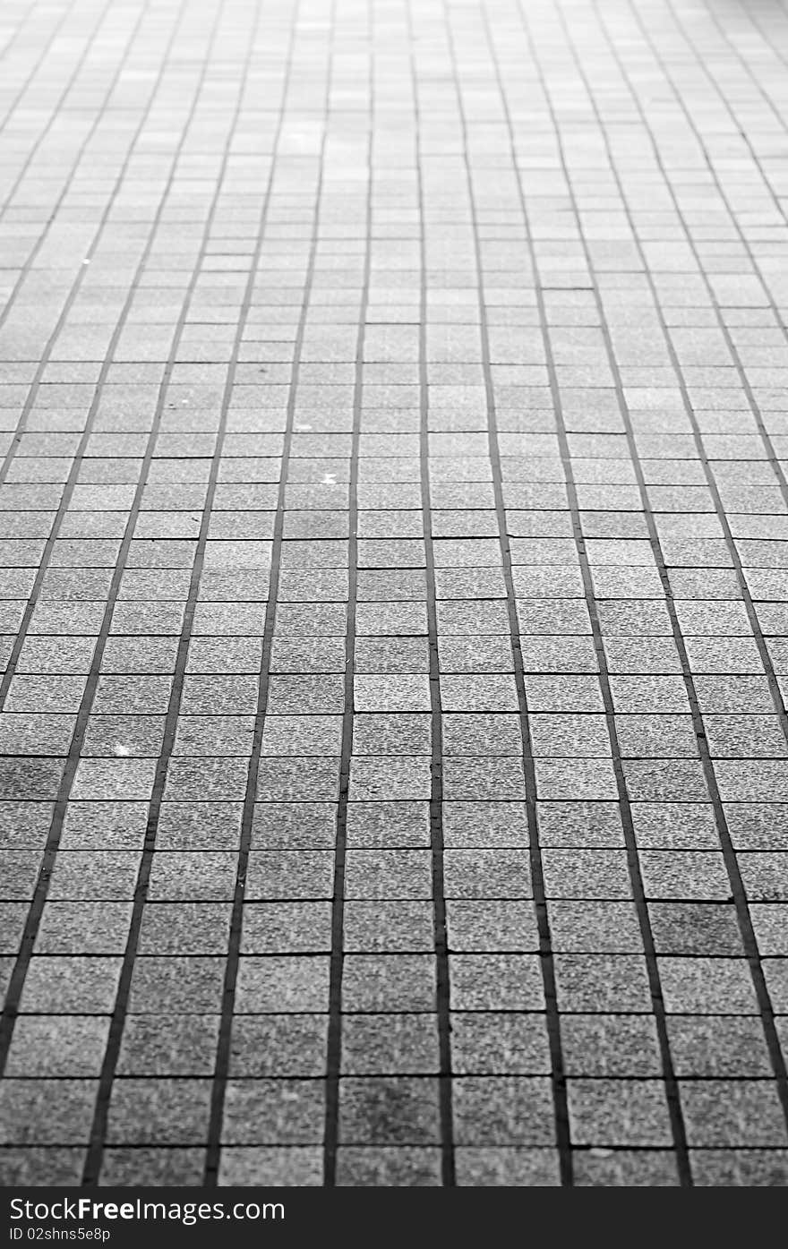 Endless surface with tiles