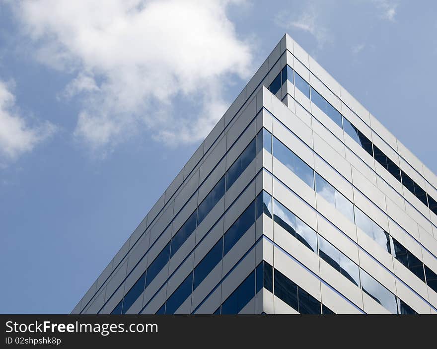 Detail of modern office buildings in New York. Detail of modern office buildings in New York