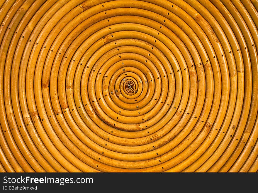 Round weaving from rattan,possible use to background