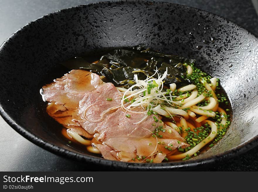 Chinese noodles on the table