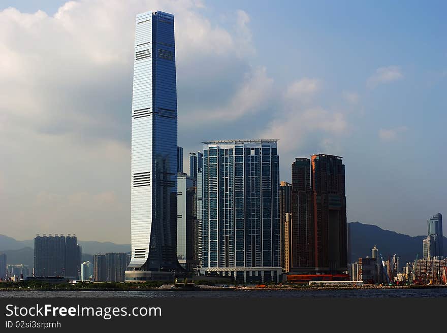 Victoria harbour is a beautiful harbor, Hong Kong is a symbol of Hong Kong.