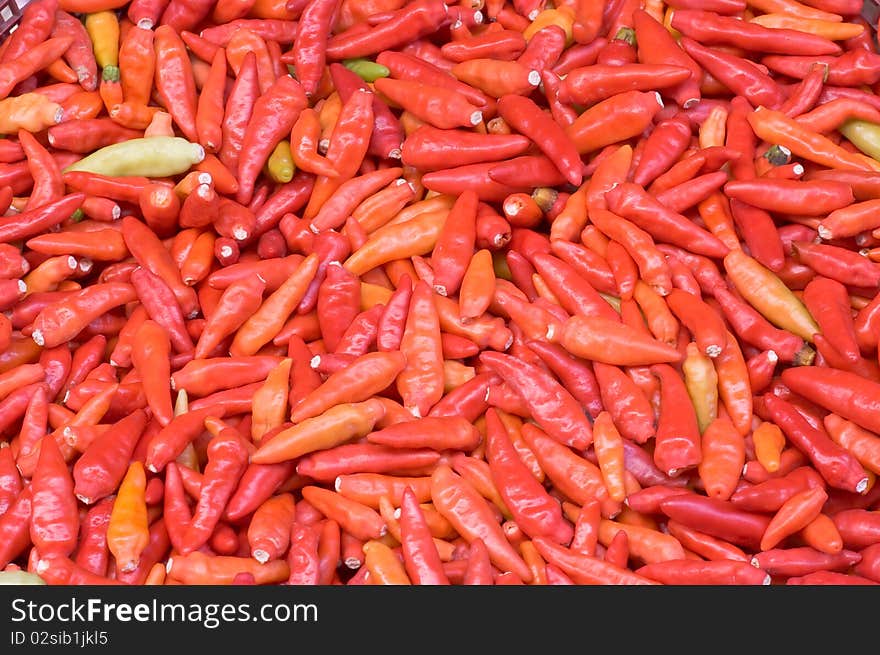 There are many chilli in this picture