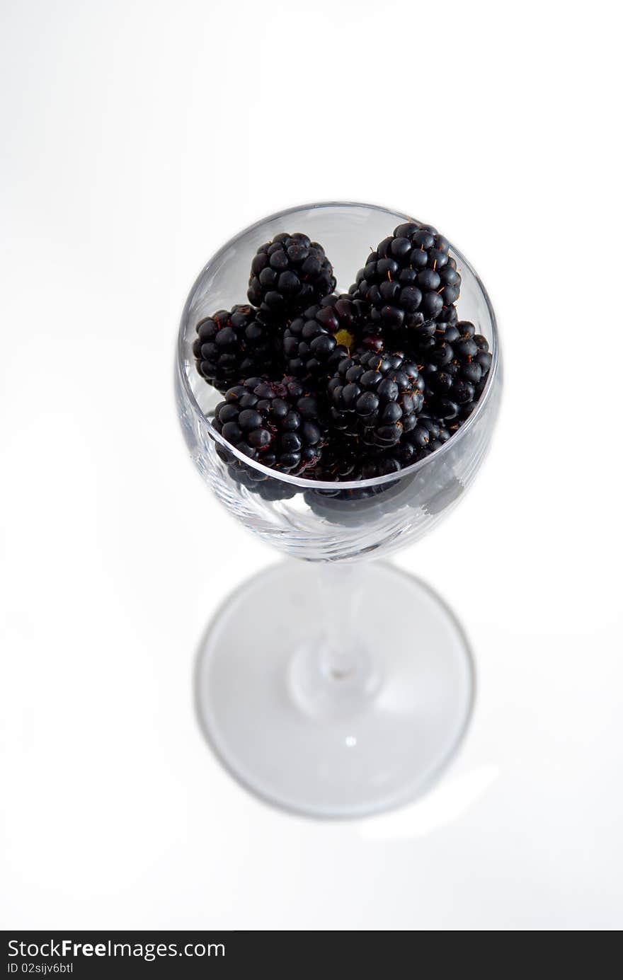 Glass of Blackberries