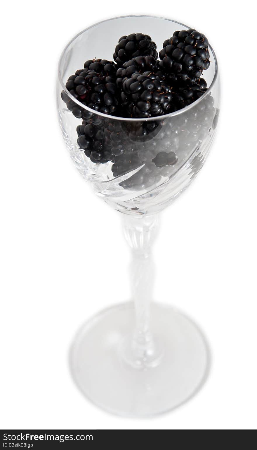 Glass of Blackberries - Healthy Concept