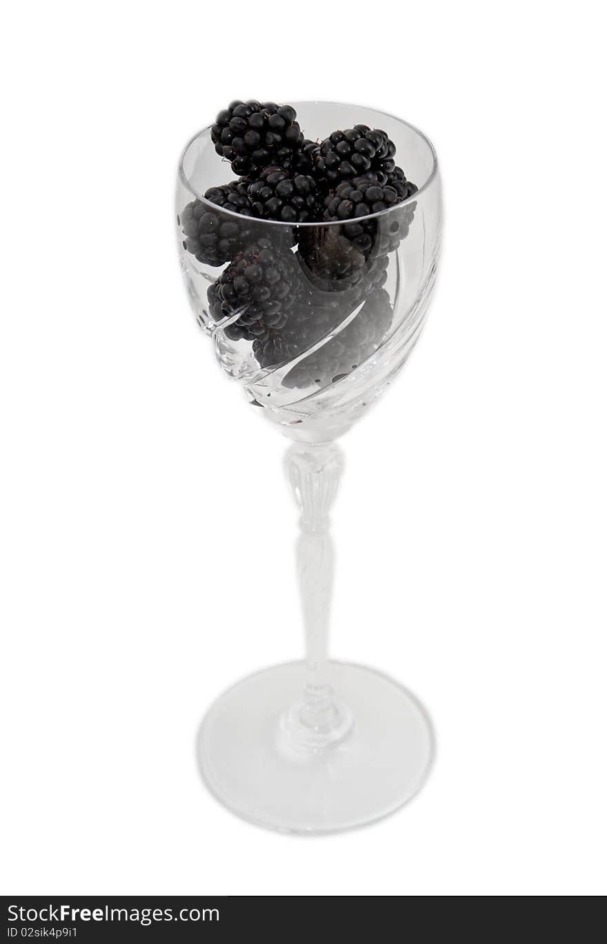 Glass of Blackberries - Healthy Concept