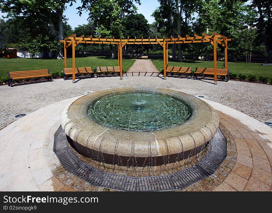 Garden With Fountain