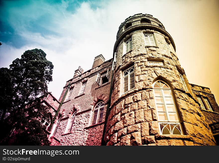 It is an old stone house by the seaside of Qingdao. Jiangjieshi had been lived here before.It's a famous view of Qingdao now. It is an old stone house by the seaside of Qingdao. Jiangjieshi had been lived here before.It's a famous view of Qingdao now.