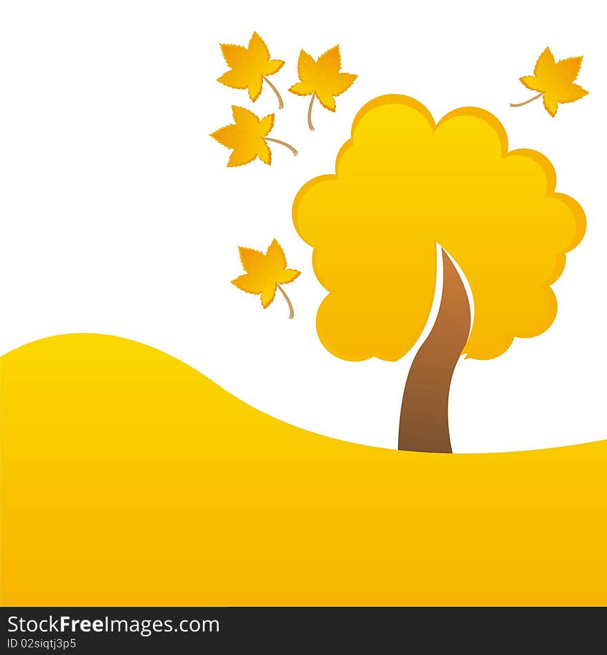 Autumn tree background