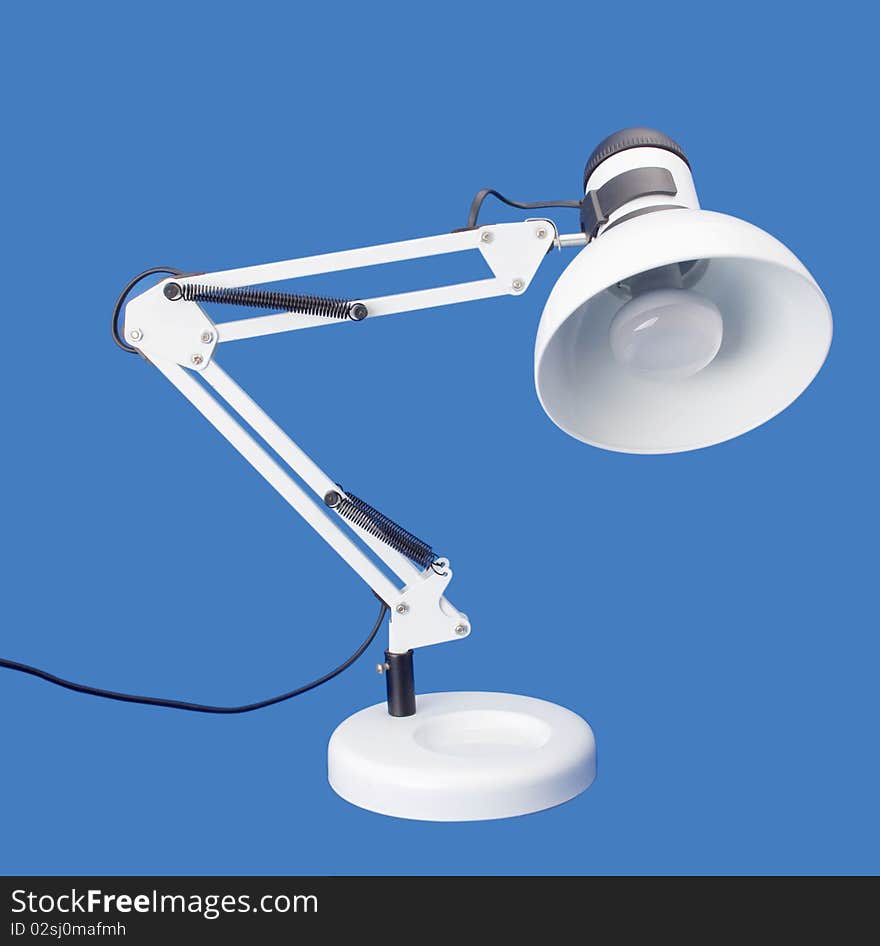 Desktop white lamp