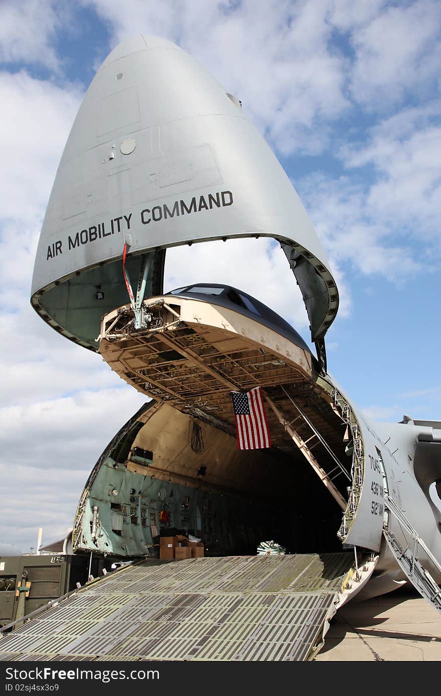 The air mobility command of the U.S. Air Force ready for boarding. The air mobility command of the U.S. Air Force ready for boarding.