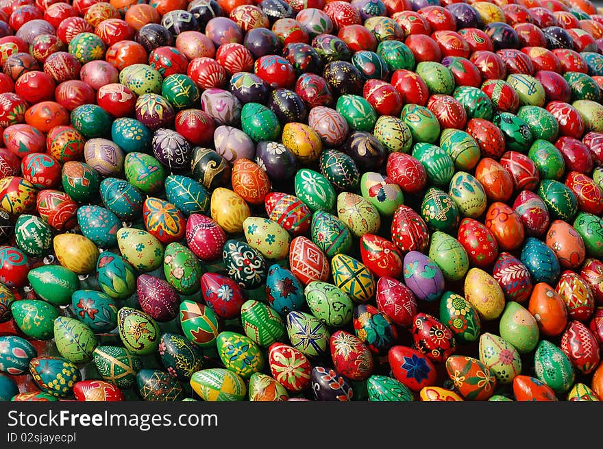 Easter eggs  monument.Kiev-Pechersk Lavra monastery in Kiev. Ukraine (Malorussia)