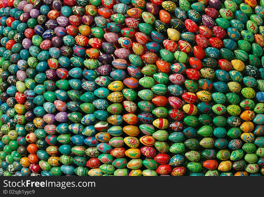 Easter eggs  monument.Kiev-Pechersk Lavra monastery in Kiev. Ukraine (Malorussia)