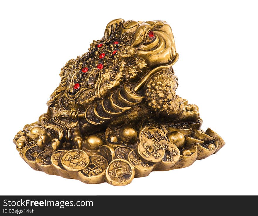Chinese Feng Shui lucky money frog for good luck and riches