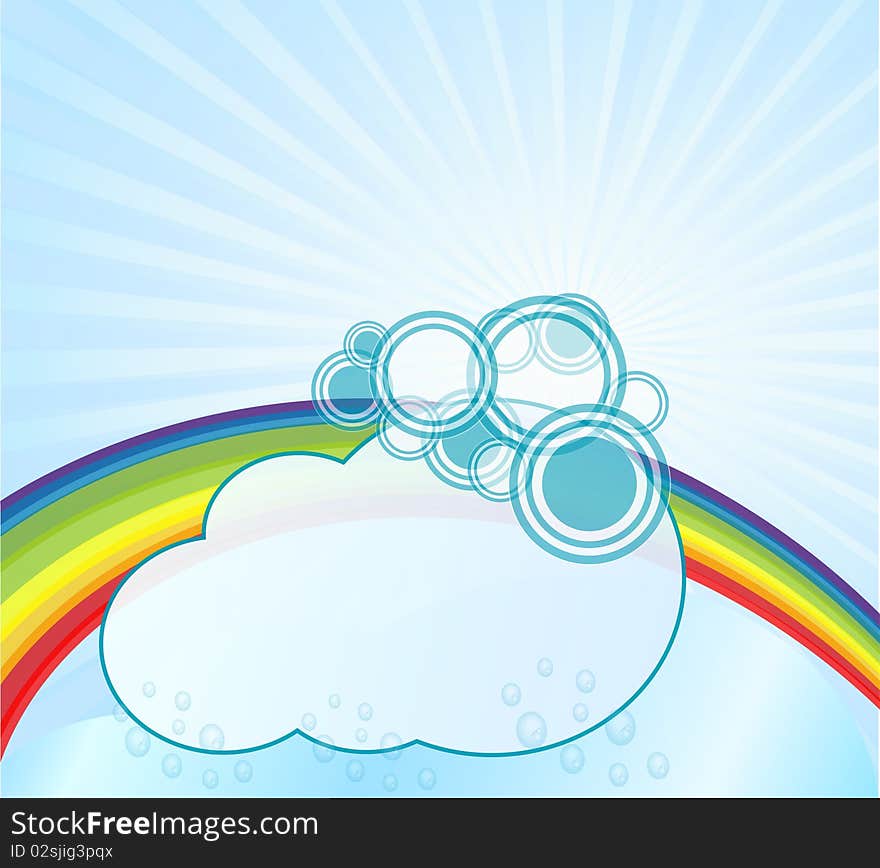 Beautiful blue bout cartoon cloud cloudy sun. Beautiful blue bout cartoon cloud cloudy sun