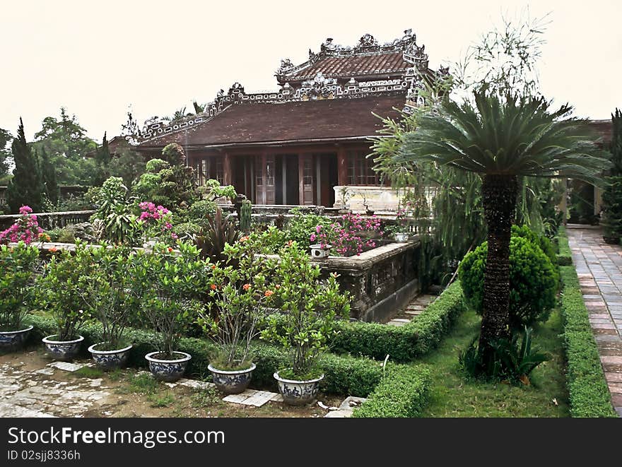 Temple and Garden, Vietnam