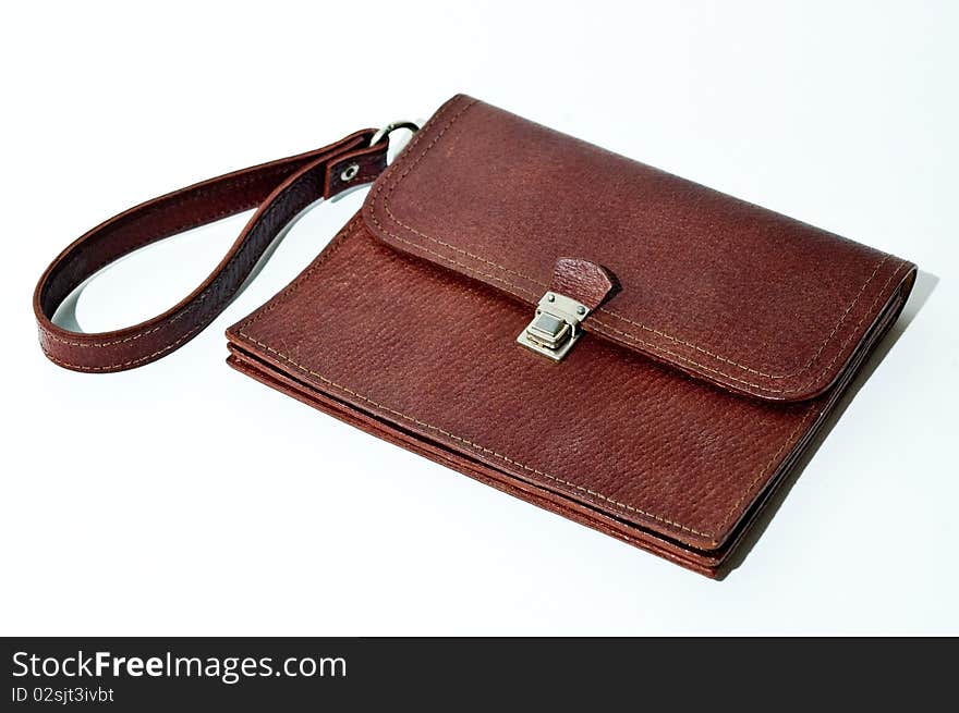 Brown leather wallet