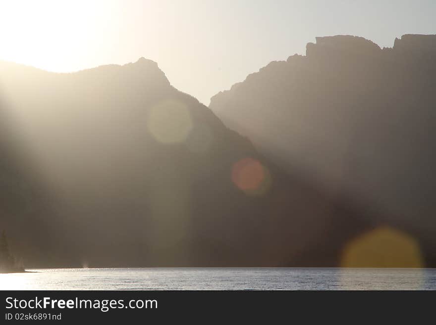 Sunset At The Tetons