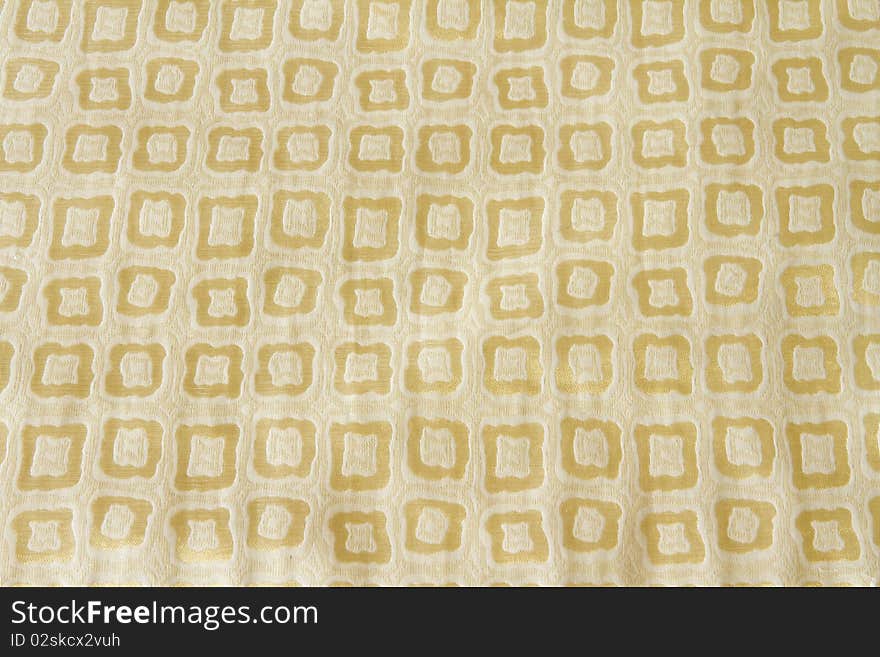 Close up of yellow folded fabric