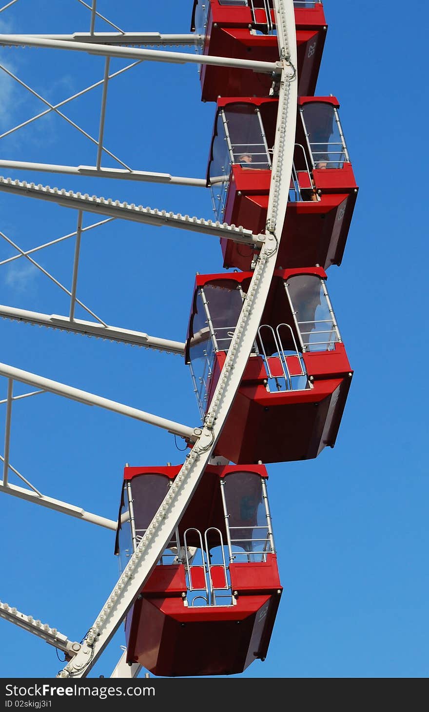 Detail of ferris wheel in Chicago. Detail of ferris wheel in Chicago